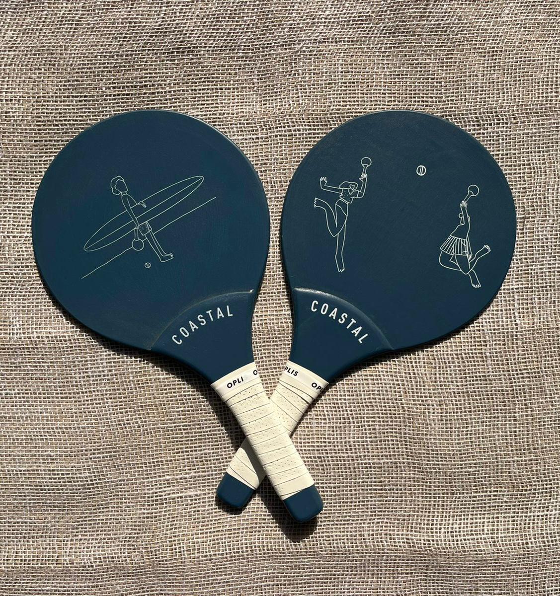 Coastal Navy Racket Set