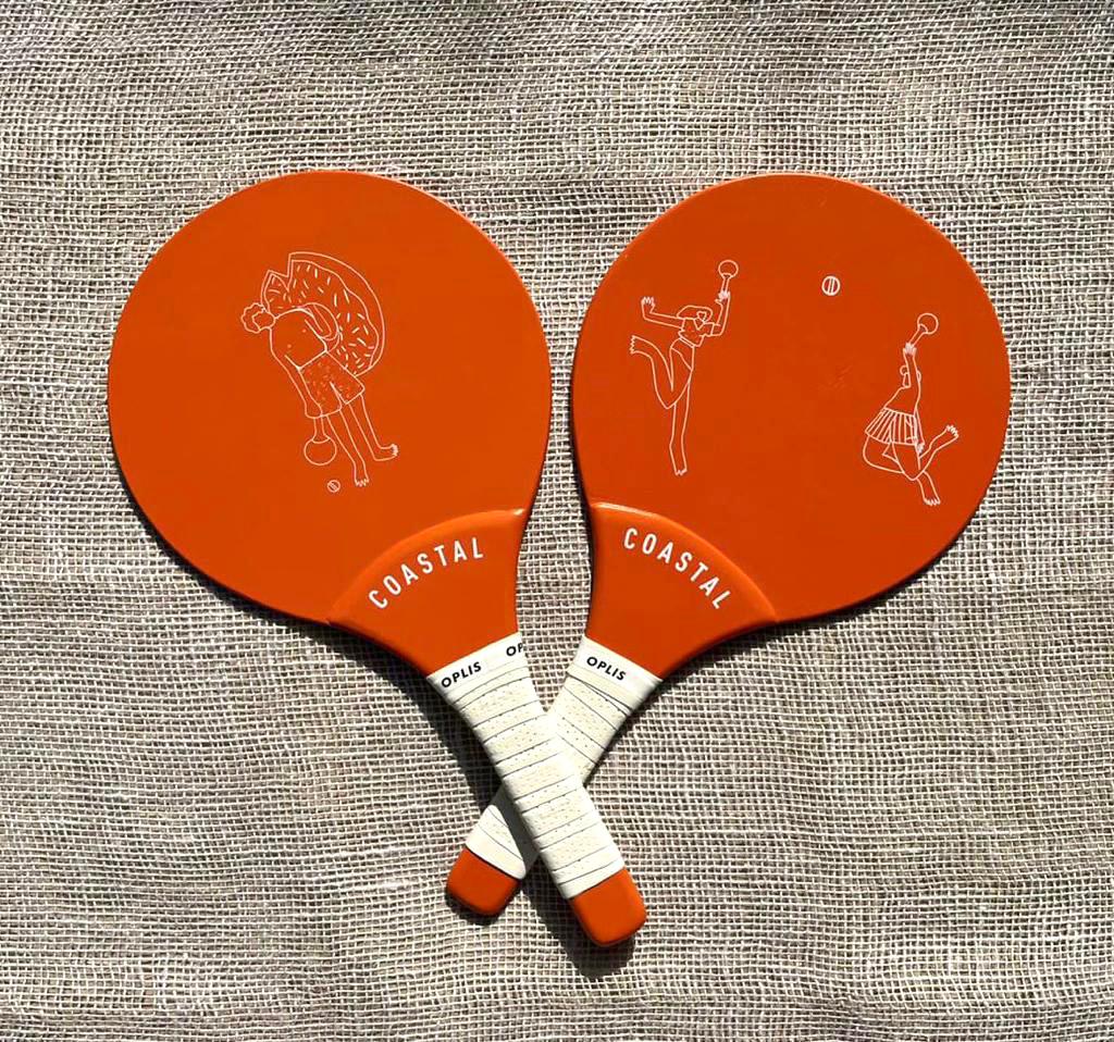 Coastal Orange Racket Set